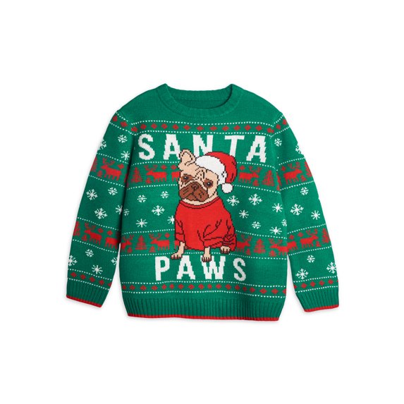 Holiday Time Toddler Boys Christmas Sweater, Sizes 2T-5T