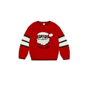 Holiday Time Toddler Girls Merry & Bright Christmas Sweater, Sizes 12M-5T