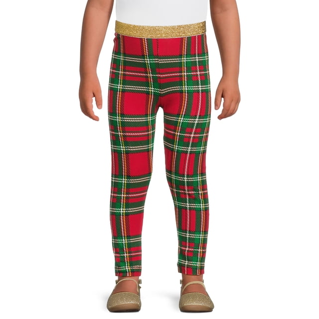 Holiday Time Toddler Girl Christmas Leggings, Sizes 12M5T