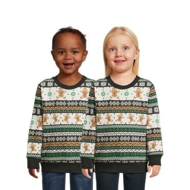 Holiday Time Toddler Long Sleeve Christmas Sweatshirt, Sizes 12M-5T