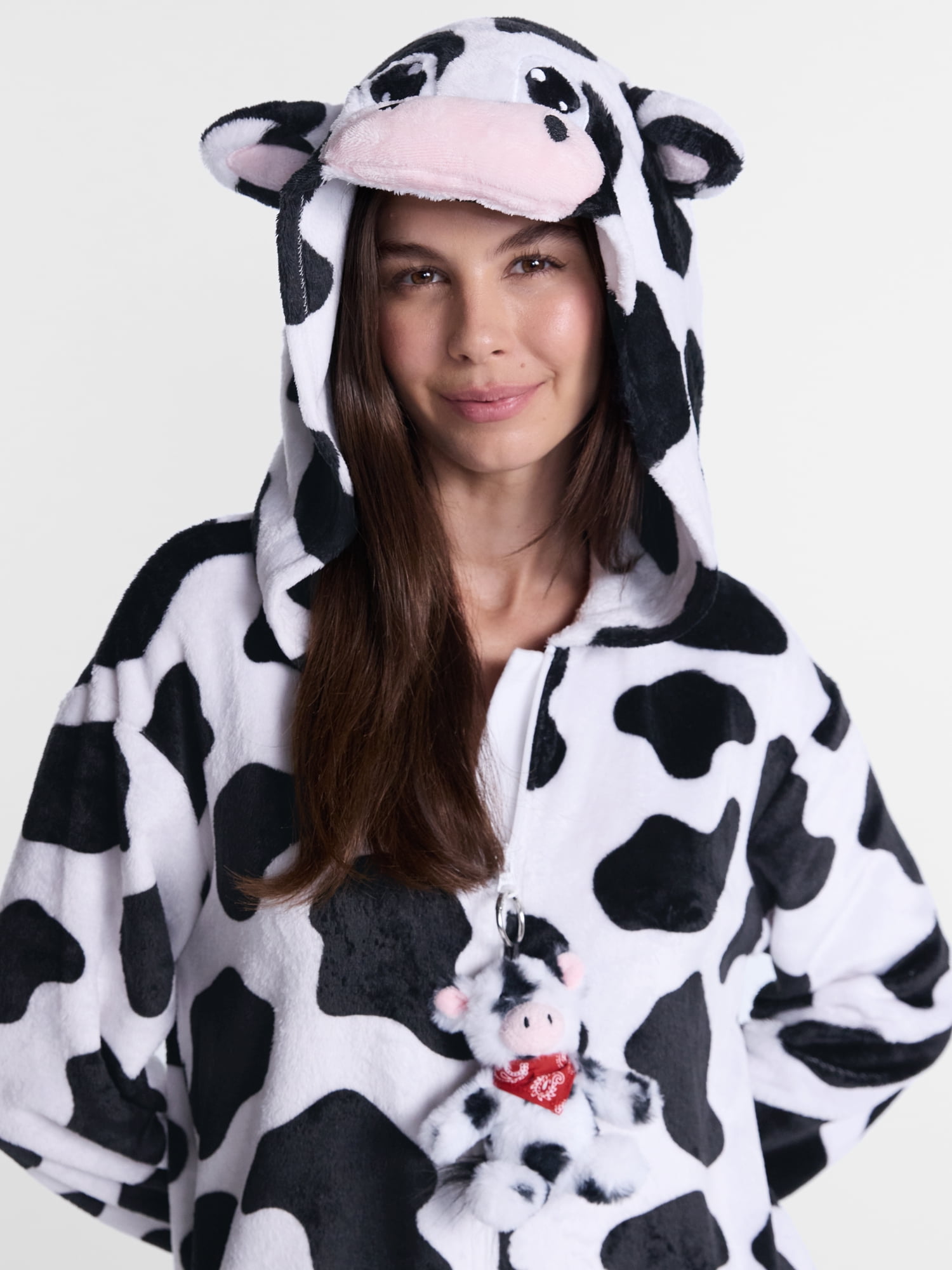 Cow Women’s Union Suit from Way To Celebrate, Sizes XS-3X