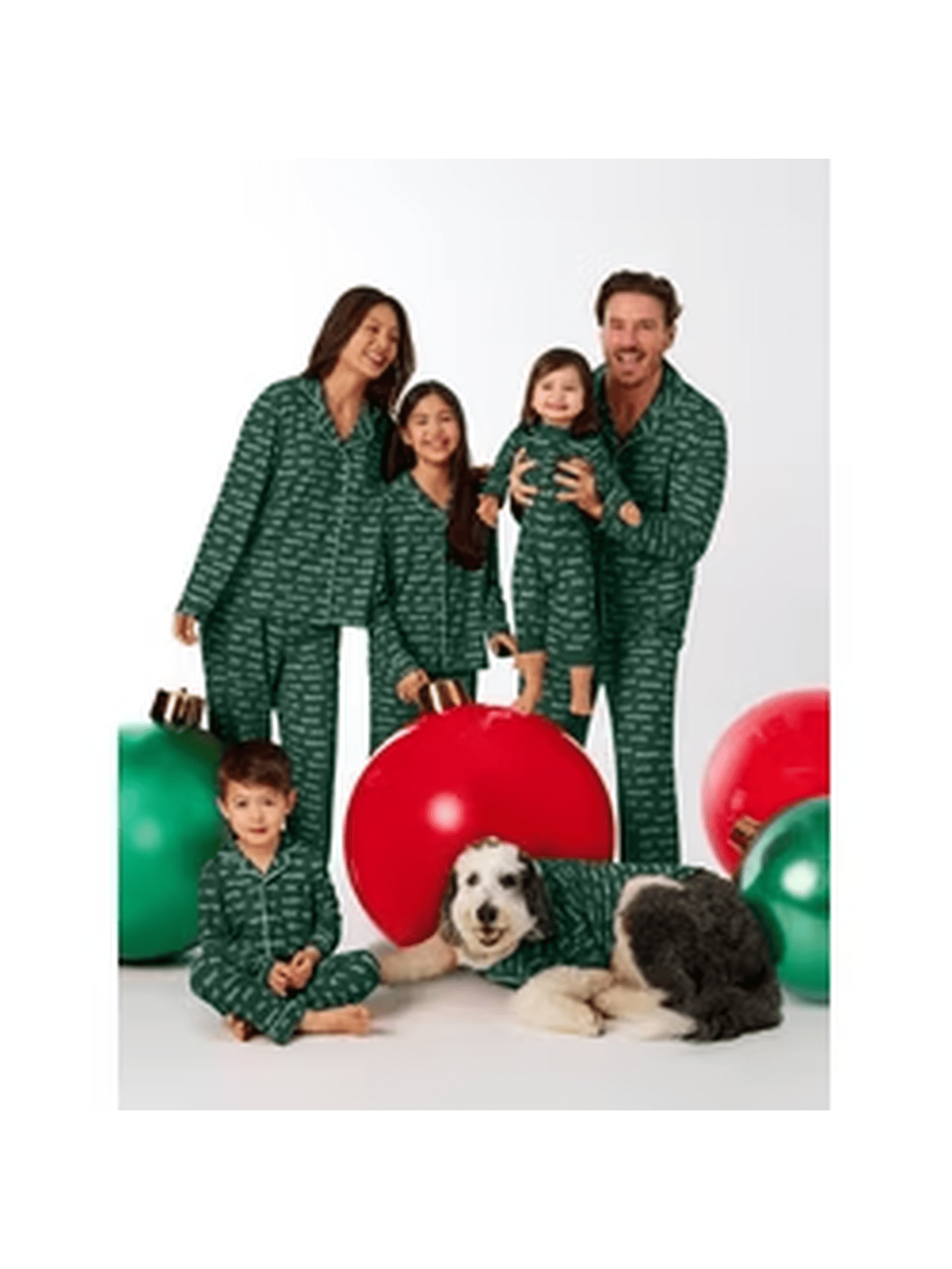 Holiday Time Matching Family Sleepwear Unisex Kids Top and Pants Set, 2-Piece, Sizes S-XL