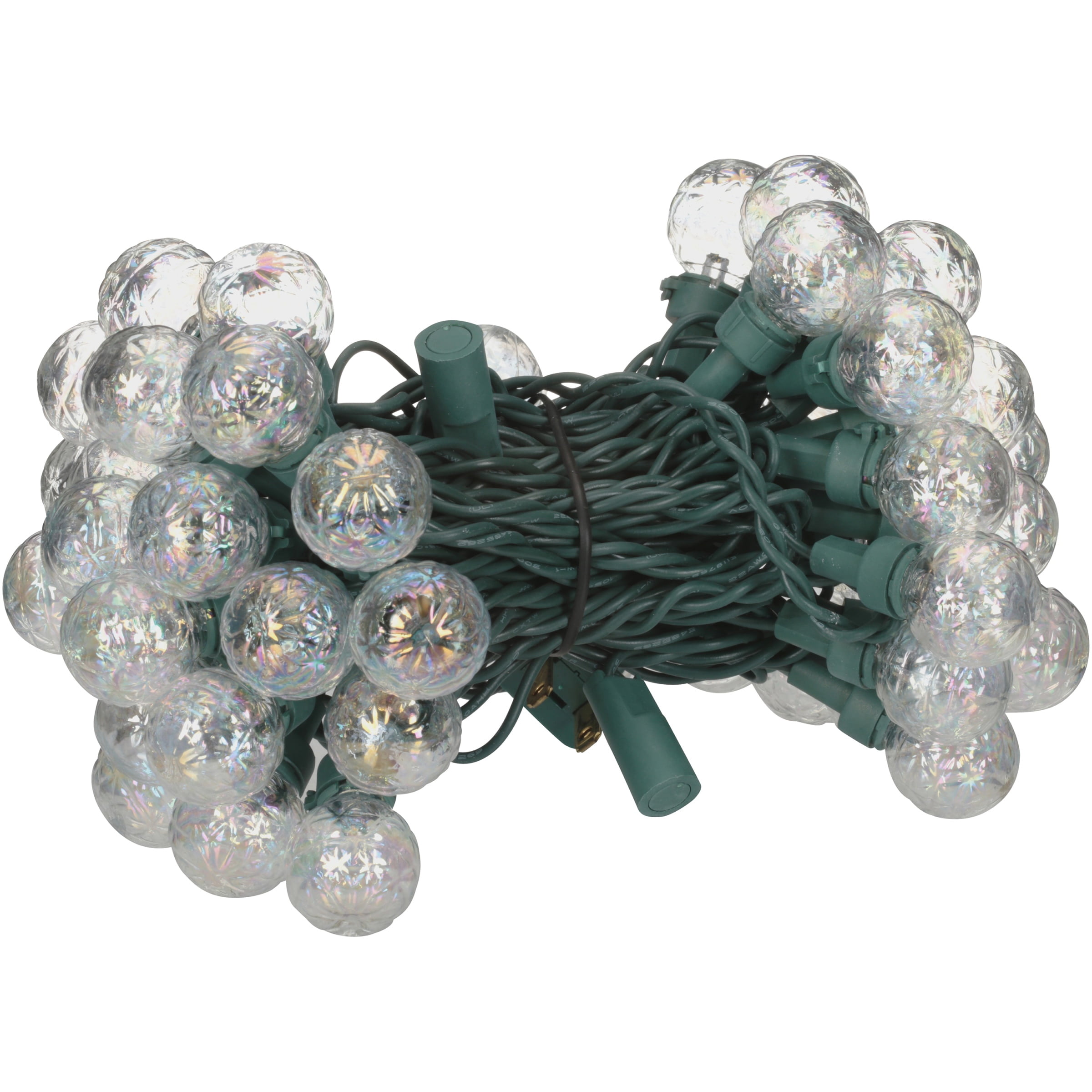 Holiday Time Warm White LED Glass G25 Lights 50 ct Box