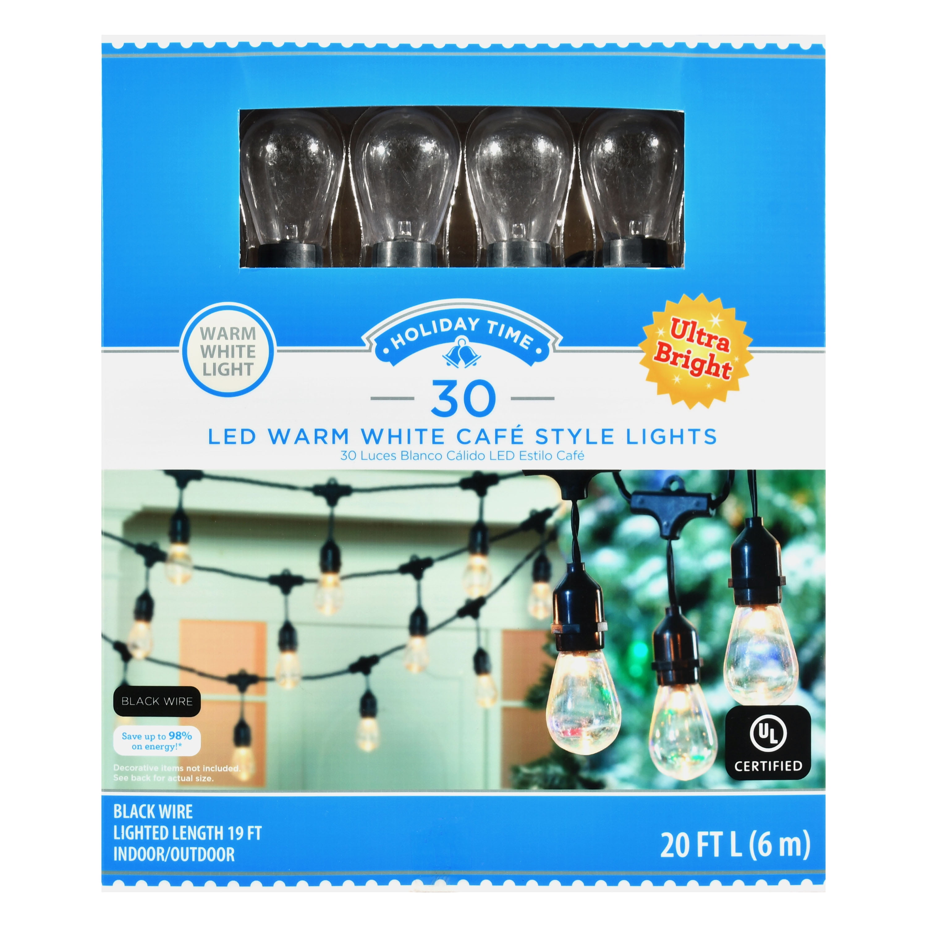 Brandclub - Holiday Time Warm White Ultra Bright LED Cafe Style ...