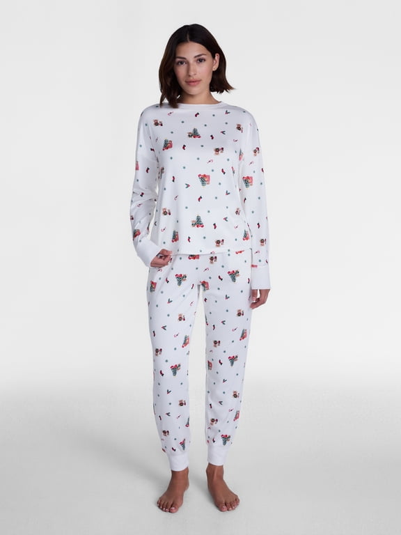 Women's and Women's Plus Top and Jogger Pants Pajama Set, 2-Piece, Sizes XS-3X