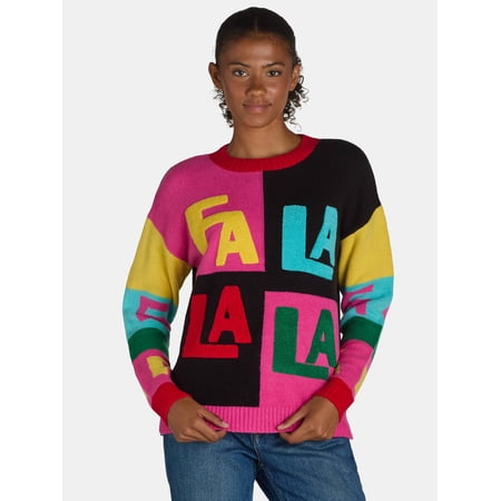 Holiday Time Embellished Sweater, Women’s, Sizes XS-3X