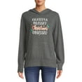 thumbnail image 1 of Holiday Time Women's Long Sleeve Hacci Hoodie, 1 of 5