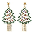 thumbnail image 1 of Holiday Time Women's Multicolored Christmas Tree Earrings, Goldtone, 1 Pair, 1 of 4