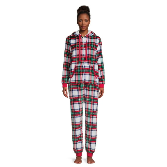 Holiday Time Women’s Plaid Union Suit, Sizes XS-3X