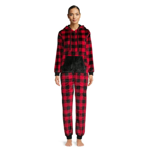 Holiday Time Women’s Print Union Suit, Sizes XS-3X