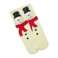 thumbnail image 1 of Holiday Time Women's Snowman 3D Cozy Crew Socks, 1-Pack, Size 4-10, 1 of 7
