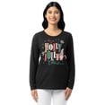 thumbnail image 1 of Holiday Time Women's and Women’s Plus Christmas Waffle Graphic Tee with Long-Sleeves, Sizes S-3XL, 1X-2X, 1 of 9