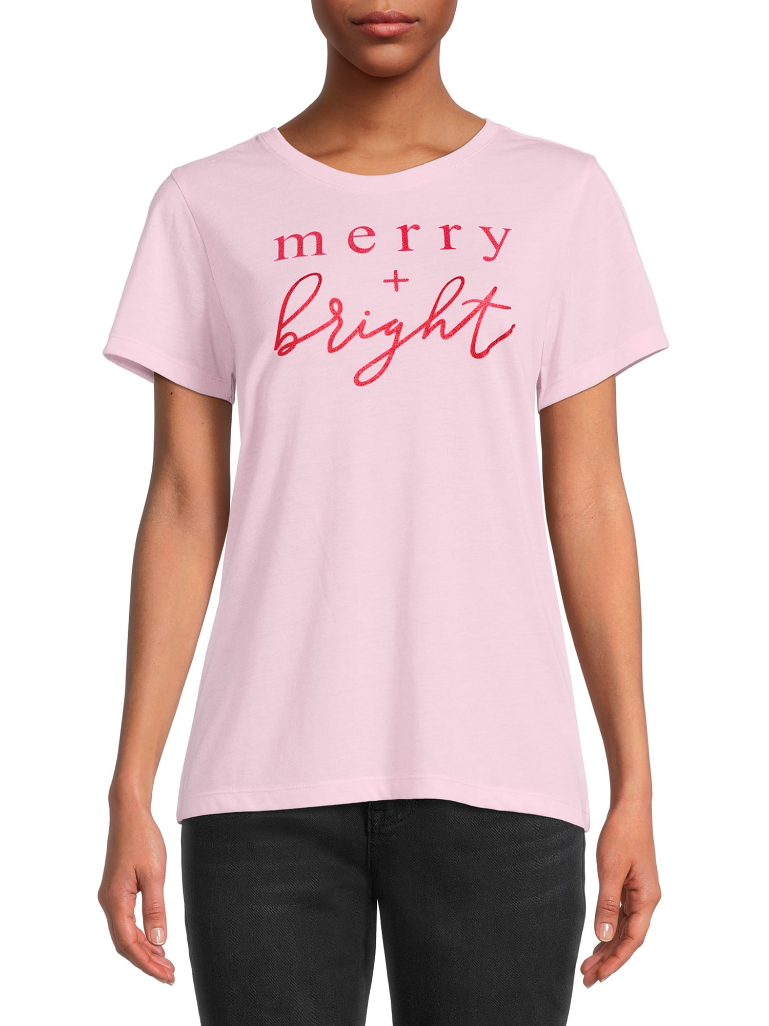 Pink Lattes Christmas Women's Graphic Tee