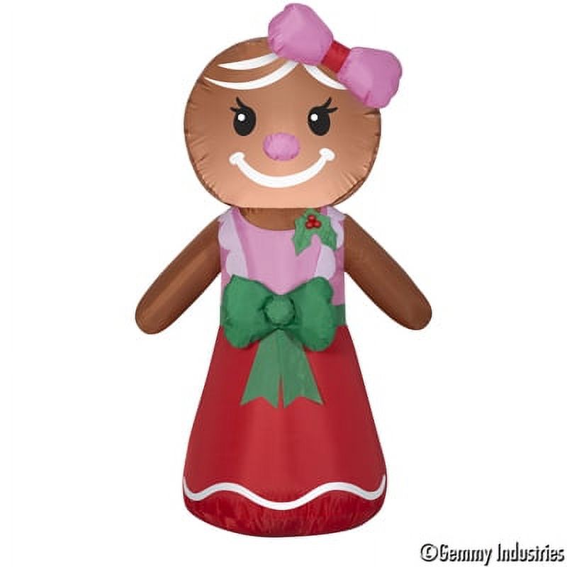Holiday Time Yard Inflatables Gingerbread Woman, 4 ft