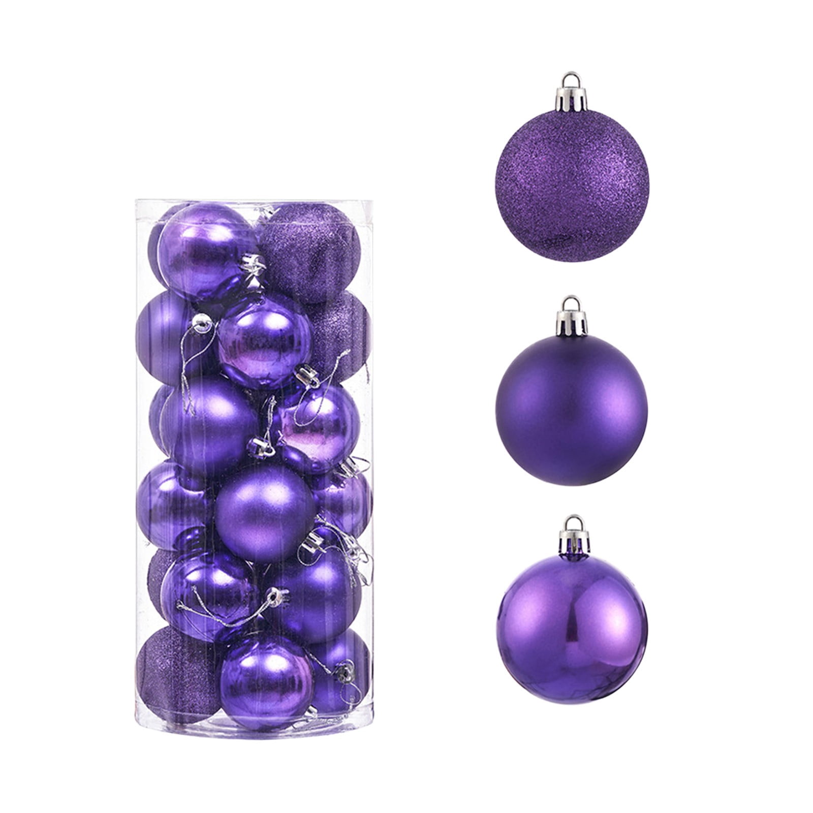 Holiday Tree Ball Ornament Pack Shatterproof Hanging Bauble For Party ...