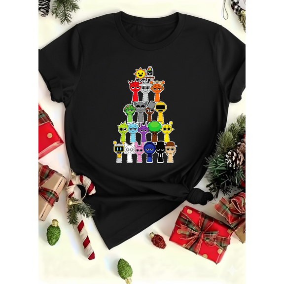 Holiday Tree Build Family Festive Retro Meme Graphic Unisex T-Shirt up to size 5XL