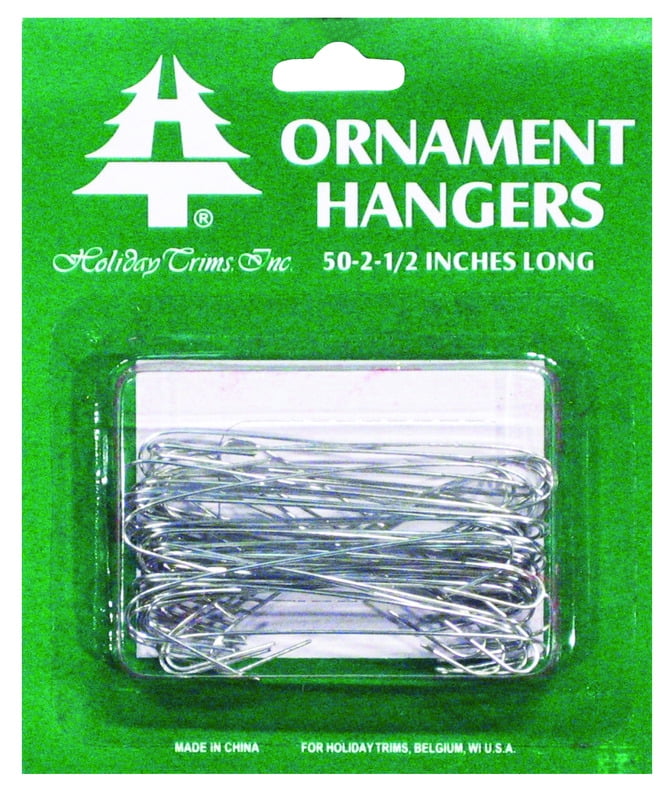 Holiday 3925000 Christmas Ornament Hooks, Silver, 21/2In., 50Ct