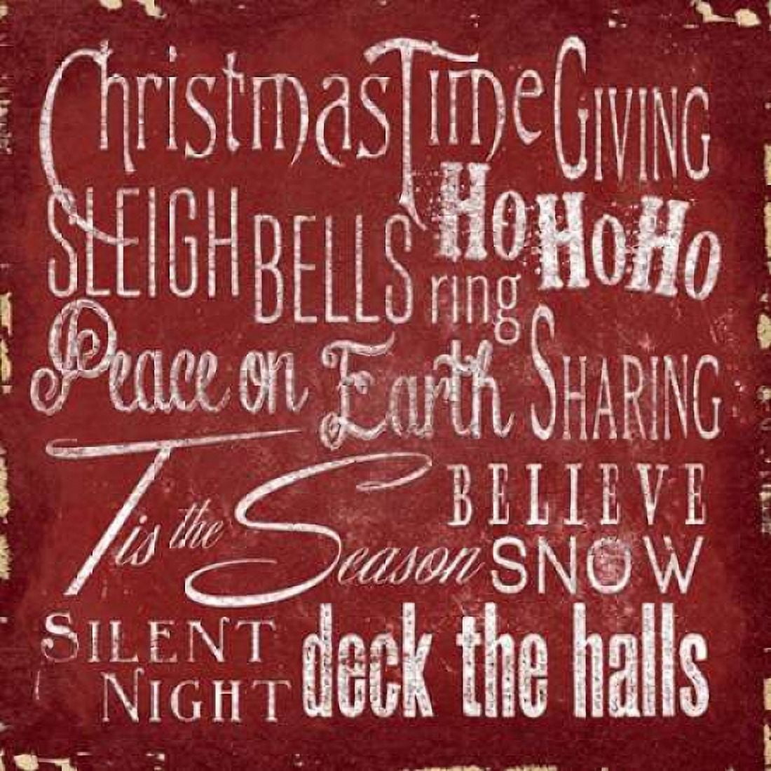 Holiday Type II Canvas Art - Elizabeth Medley (24 x 24)