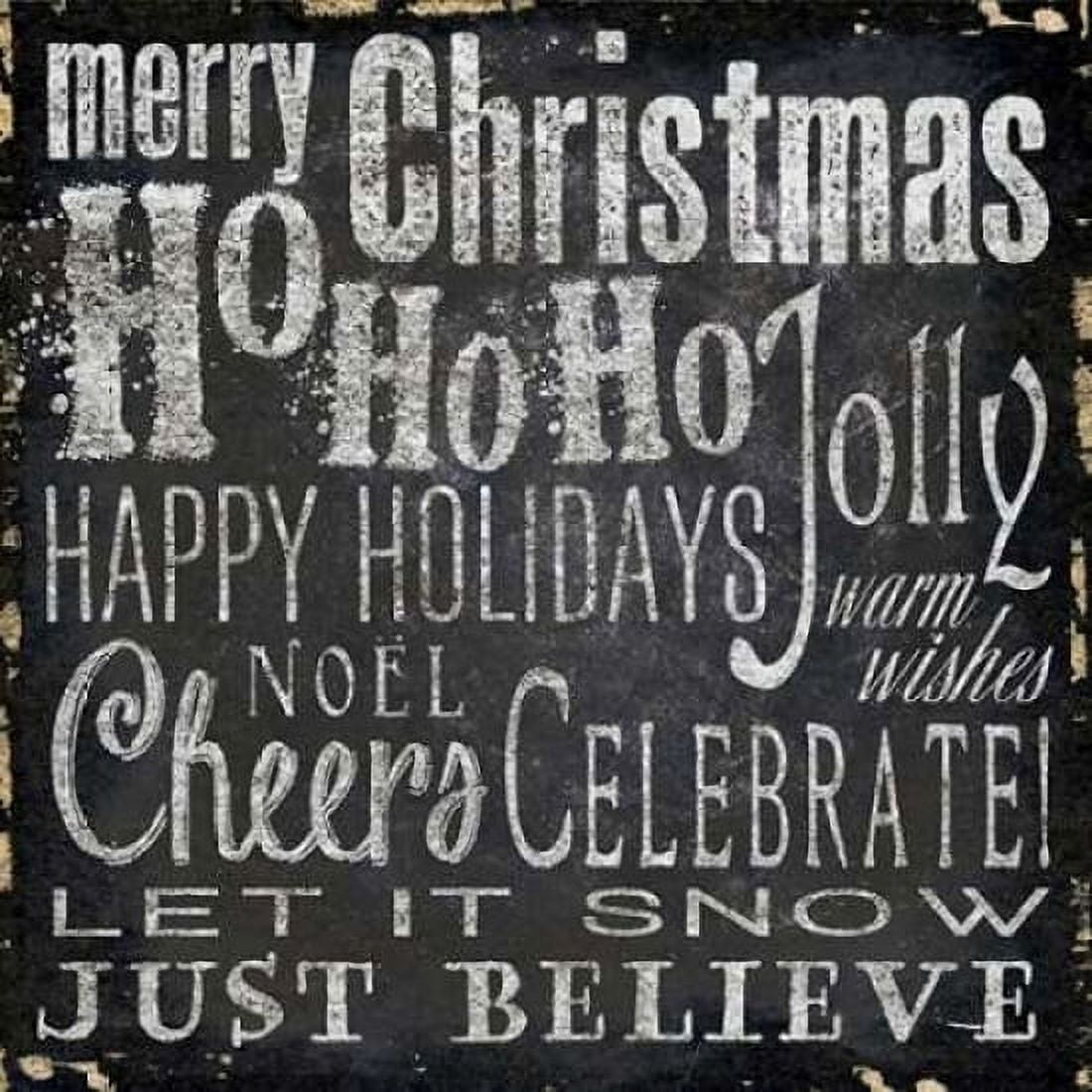 Holiday Type III Canvas Art - Elizabeth Medley (24 x 24)