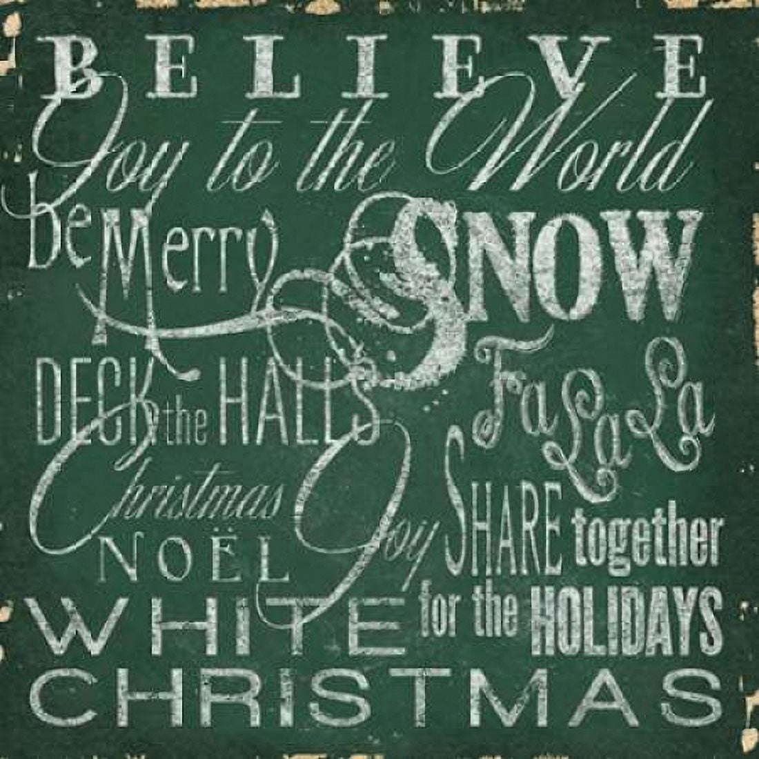 Holiday Type IV Canvas Art - Elizabeth Medley (24 x 24)
