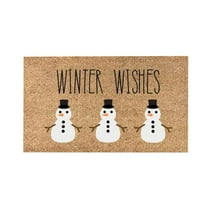 Holiday Welcome Doormat with Festive Copywriting – Polyester Door Mat for Christmas Entryway – Seasonal Welcome Mat for Indoor and Outdoor Use,A