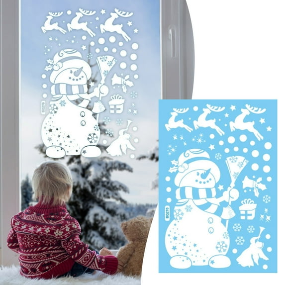 Holiday Window Clings for Glass Decorations Easy to Apply and Festive Stickers for Doors and Windows Seasonal Party Decorative Items