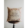 thumbnail image 1 of Holiday Wishes Throw Pillow Cover | Gift Ideas | Christmas Home Decor | Christmas Throw Pillows | Luxury Home Decor | Farmhouse Decor, 1 of 10
