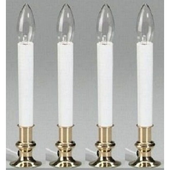 Holiday Wonderland 1519-88 9" Electric Window Candles With On/Off Switch - Quantity of 4