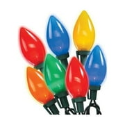 Holiday Wonderland 2936-88A Christmas LED 25-Light Set, C9, Multi Ceramic - Quantity 12