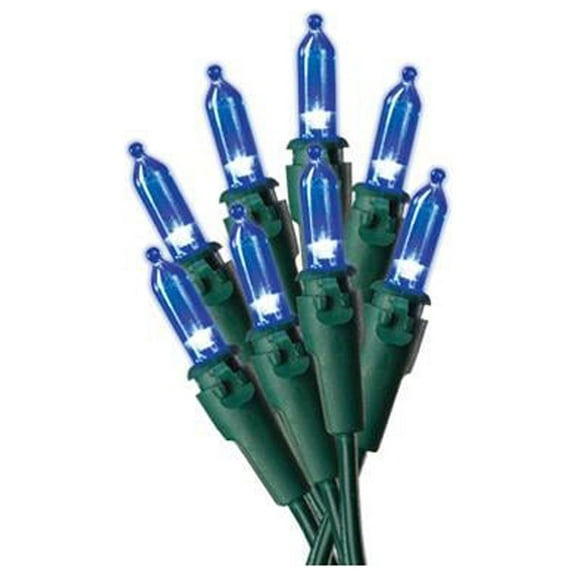 Holiday Wonderland 40834-88A Christmas LED 50-Light Set, Mini, Blue - Quantity 1
