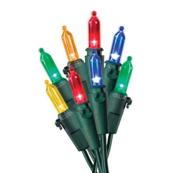 Holiday Wonderland 40841-88A 100-Count Mini LED Multi-Color Christmas Light Set - Quantity of 4