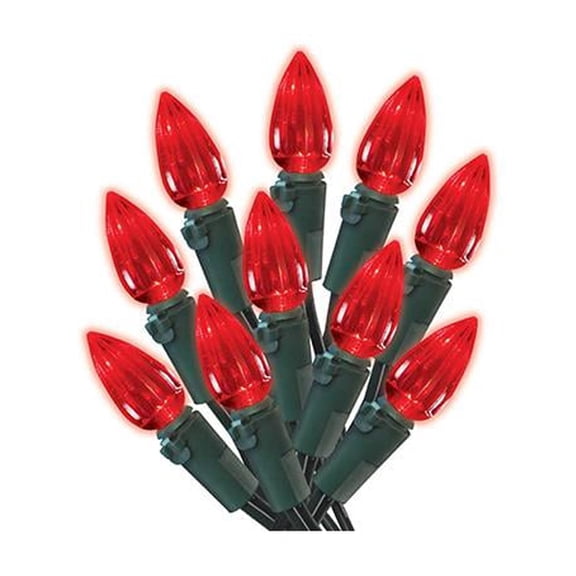 Holiday Wonderland 47715-88A Christmas LED 70-Light Set, C3, Red - Quantity 12