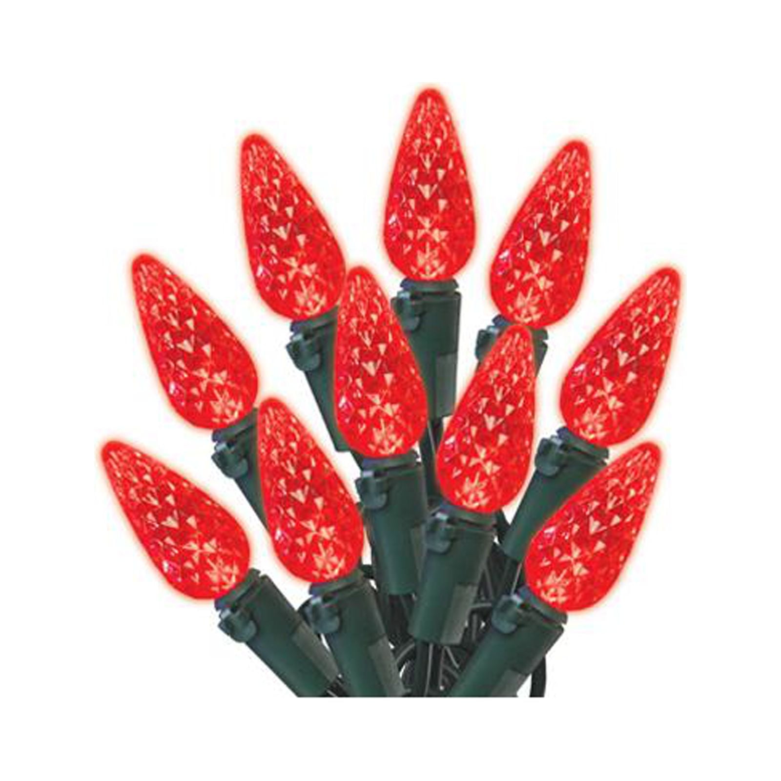 Holiday Wonderland 4787688A Christmas LED 70Light Set, C6, Red