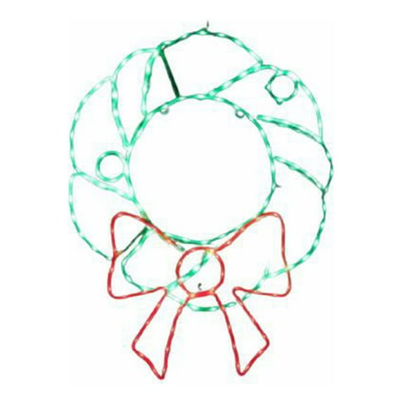 Holiday Wonderland FCB-XM-OX0046 LED Tape Light Wreath, 36 In. - Quantity 1