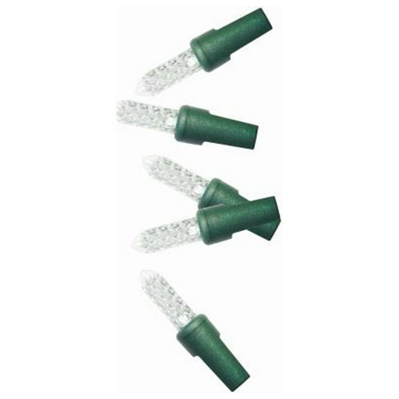 Holiday Wonderland PS200M5PW Christmas Pro-Series M5 Faceted Mini String Lights, Pure White, 200 Lights - Quantity 8