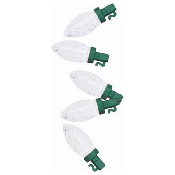 Holiday Wonderland PS50G30FPW Christmas Pro-Series G30 Faceted Micro String Lights, Pure White, 50 Lights - Quantity 16