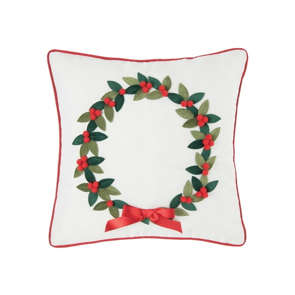 Holiday Wreath Pillow
