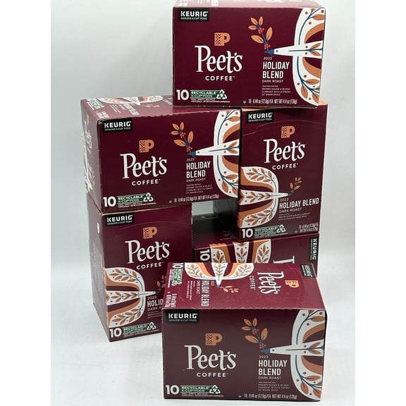 Holiday blend dark roast coffee pods