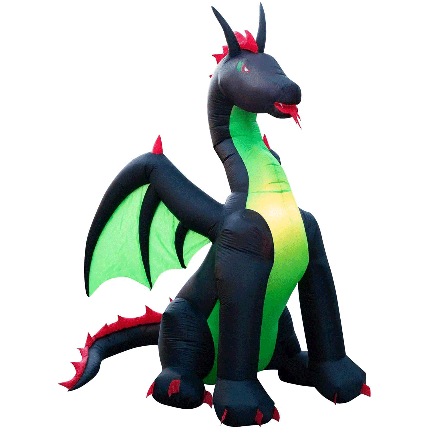 Holidayana 9 Foot Tall Air Inflatable Halloween Dragon Yard Decoration