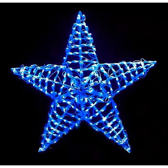 Holidynamics LED Color Changing RGBWW Outdoor Metal Frame 36in 5 Point Star Christmas Display