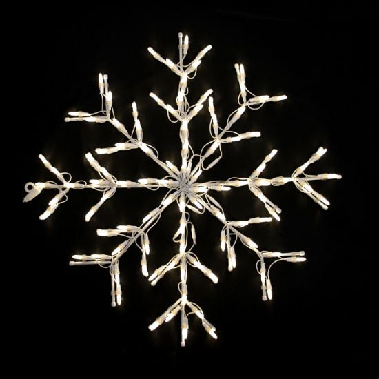 Snowflake LED Classic White 28"