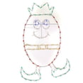 thumbnail image 1 of Holidynamics LED Outdoor Metal Frame 48in Jester Elf Christmas Display, 1 of 3