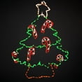 thumbnail image 1 of Holidynamics LED Outdoor Metal Frame 60in Christmas Tree with Candy Canes Christmas Display, 1 of 2