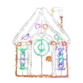 thumbnail image 1 of CC Christmas Decor LED Lighted Gingerbread House Outdoor Christmas Decoration - 65", 1 of 2