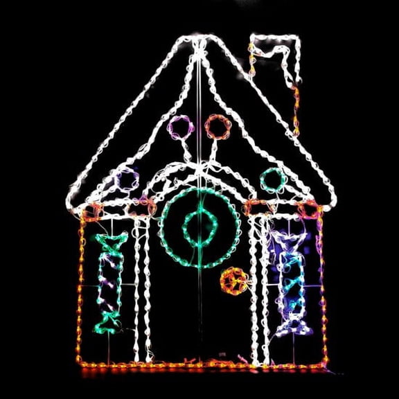 CC Christmas Decor LED Lighted Gingerbread House Outdoor Christmas Decoration - 65"
