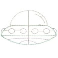 thumbnail image 1 of HOLIDYNAMICS LED Alien Spaceship Halloween Outdoor Metal Framed Display - 65in, 1 of 7