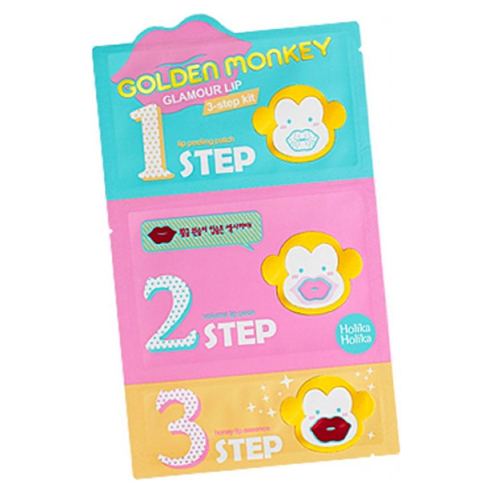 Holika Holika Golden Monkey Glamour Lip 3-Step Kit - image 1 of 1