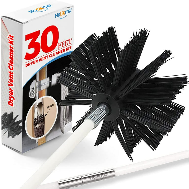 Holikme 30 Ft Dryer Vent Cleaner Kit,Flexible Lint Brush with