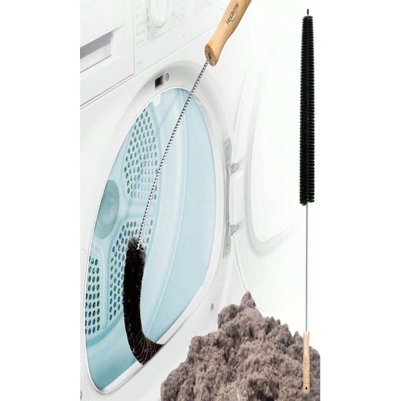 Holikme Dryer Vent Cleaner Kit - Household Cleaning Supplies, Dryer Lint Brush, Refrigerator Long Coil Brush, Flexible Lint Remover, Removing Dust And Pet Hair