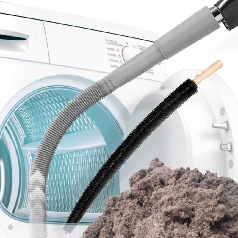 Holikme Dryer Vent Cleaner Kit Vacuum Hose Attachment Brush, Lint ...
